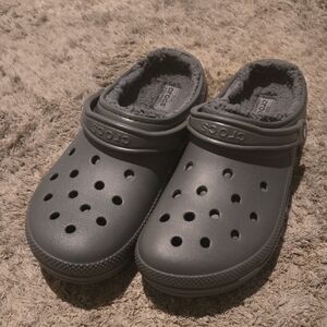 CROCS Dual Comfort Charcoal Gray Sandles